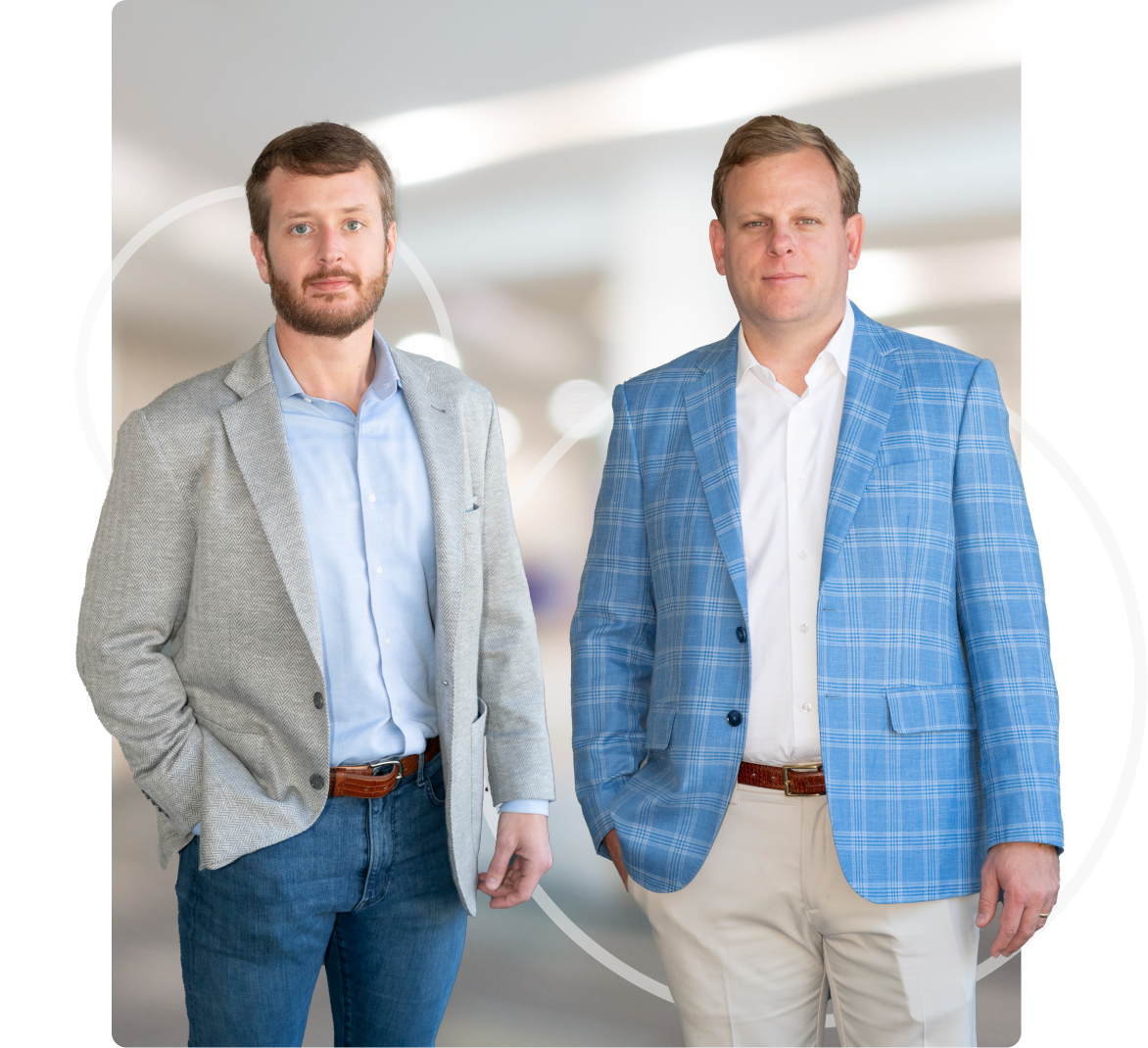 Attorneys Patrick Sharpe and Joe Leventis